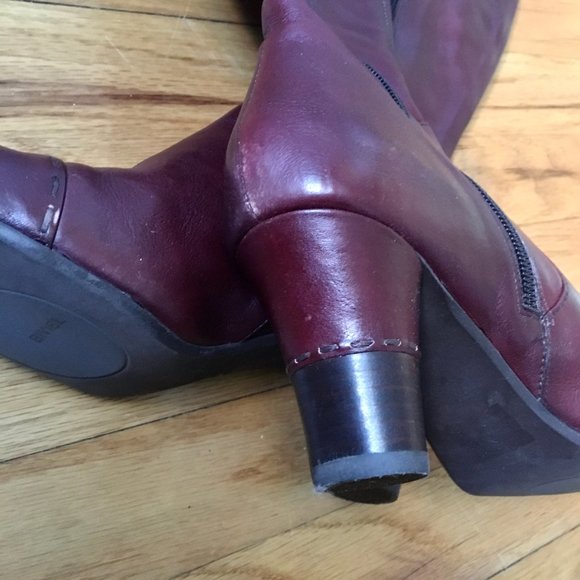 Biviel burgundy boots, like new - Picture 8 of 11